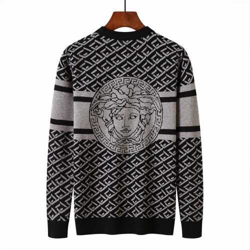 Versace Sweaters Long Sleeved For Men #1021196 $52.00 USD, Wholesale Replica Versace Sweaters