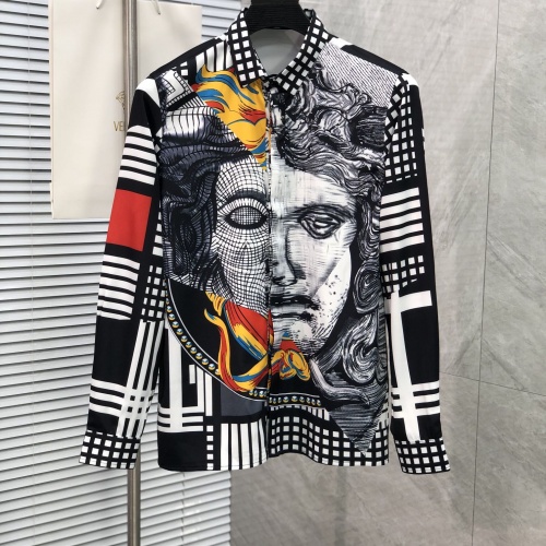 Versace Shirts Long Sleeved For Men #1021200