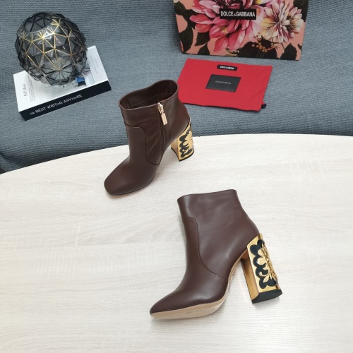 Replica Dolce & Gabbana D&G Boots For Women #1021333 $162.00 USD for Wholesale