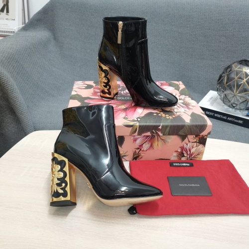 Replica Dolce & Gabbana D&G Boots For Women #1021335 $162.00 USD for Wholesale