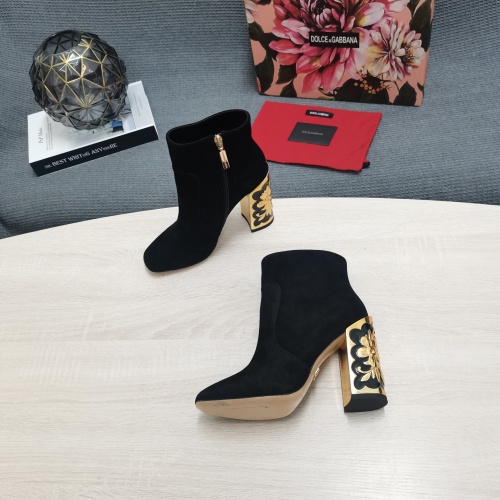 Replica Dolce & Gabbana D&G Boots For Women #1021336 $162.00 USD for Wholesale