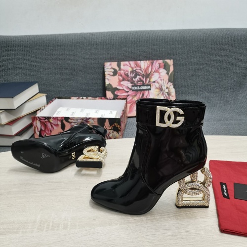 Replica Dolce & Gabbana D&G Boots For Women #1021342 $182.00 USD for Wholesale