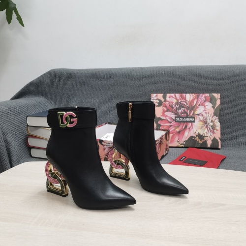 Dolce &amp; Gabbana D&amp;G Boots For Women #1021346 $182.00 USD, Wholesale Replica Dolce &amp; Gabbana D&amp;G Boots