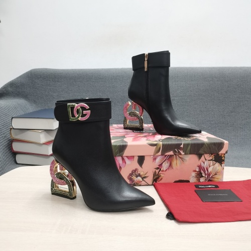 Replica Dolce & Gabbana D&G Boots For Women #1021346 $182.00 USD for Wholesale