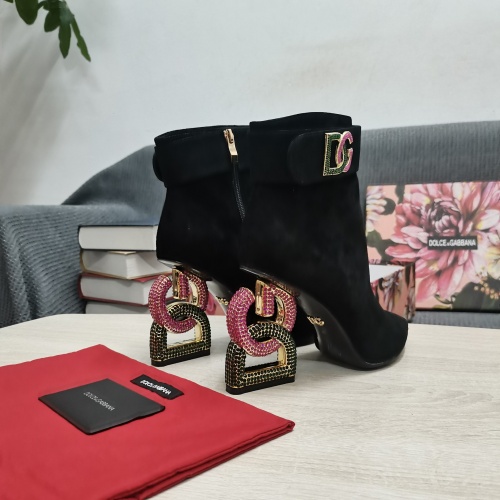 Replica Dolce & Gabbana D&G Boots For Women #1021347 $182.00 USD for Wholesale