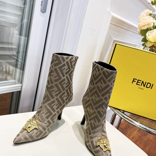 Replica Versace Boots For Women #1021461 $108.00 USD for Wholesale