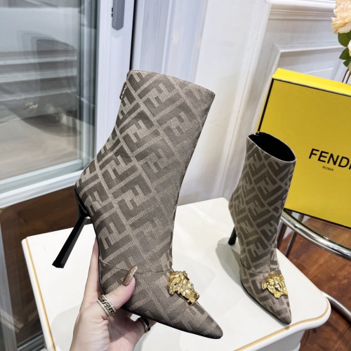 Replica Versace Boots For Women #1021461 $108.00 USD for Wholesale