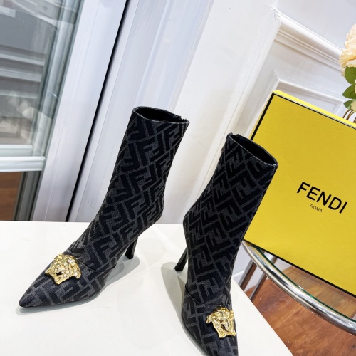 Replica Versace Boots For Women #1021463 $108.00 USD for Wholesale