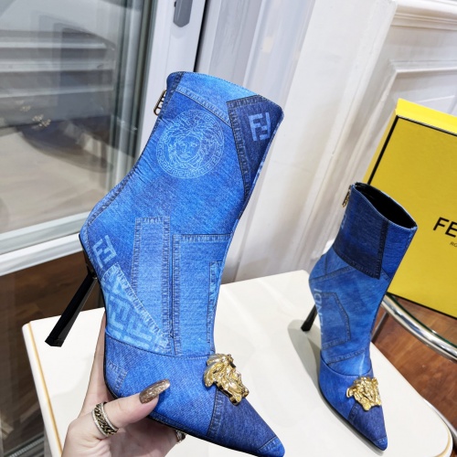 Replica Versace Boots For Women #1021464 $108.00 USD for Wholesale