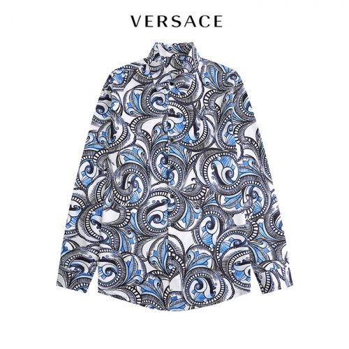 Versace Shirts Long Sleeved For Men #1022087 $38.00 USD, Wholesale Replica Versace Shirts