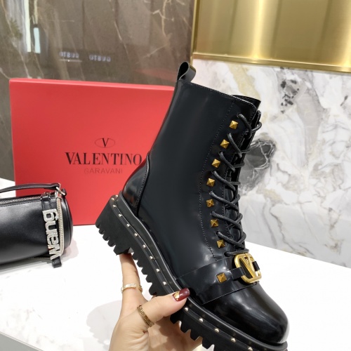 Replica Valentino Boots For Women #1022479 $105.00 USD for Wholesale