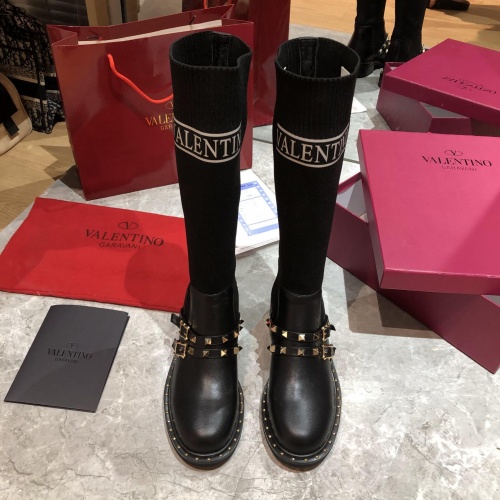 Replica Valentino Boots For Women #1022502 $98.00 USD for Wholesale