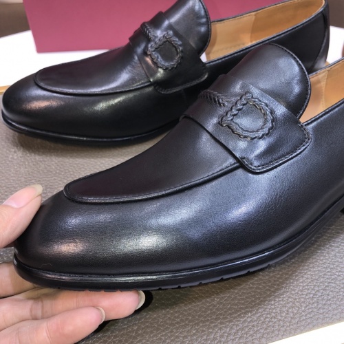 Replica Salvatore Ferragamo Leather Shoes For Men #1022574 $98.00 USD for Wholesale