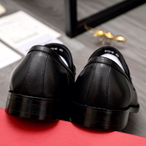 Replica Salvatore Ferragamo Leather Shoes For Men #1022633 $76.00 USD for Wholesale