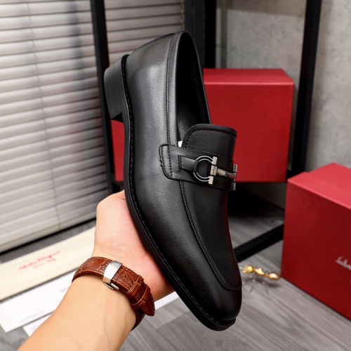 Replica Salvatore Ferragamo Leather Shoes For Men #1022634 $76.00 USD for Wholesale