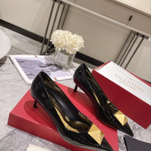 Replica Valentino High-Heeled Shoes For Women #1022940 $98.00 USD for Wholesale