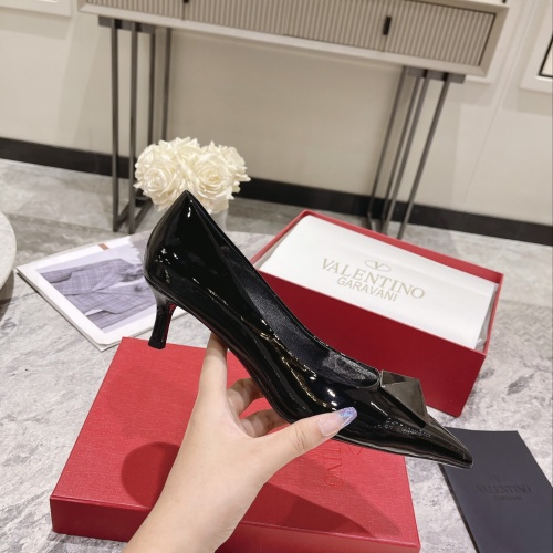 Replica Valentino High-Heeled Shoes For Women #1022941 $98.00 USD for Wholesale
