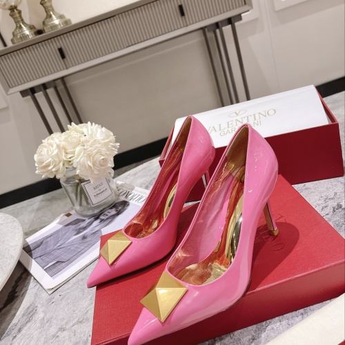 Replica Valentino High-Heeled Shoes For Women #1022946 $98.00 USD for Wholesale