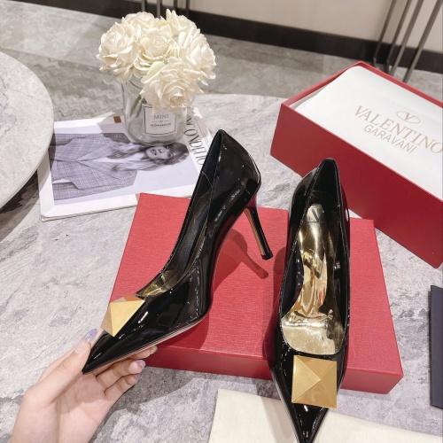 Valentino High-Heeled Shoes For Women #1022948 $98.00 USD, Wholesale Replica Valentino High-Heeled Shoes