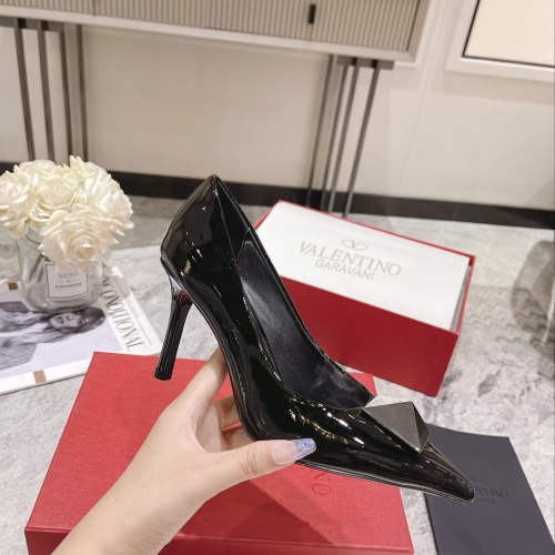 Replica Valentino High-Heeled Shoes For Women #1022949 $98.00 USD for Wholesale