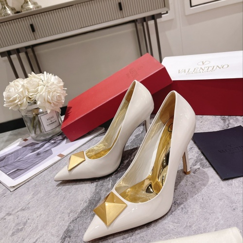 Valentino High-Heeled Shoes For Women #1022950 $98.00 USD, Wholesale Replica Valentino High-Heeled Shoes