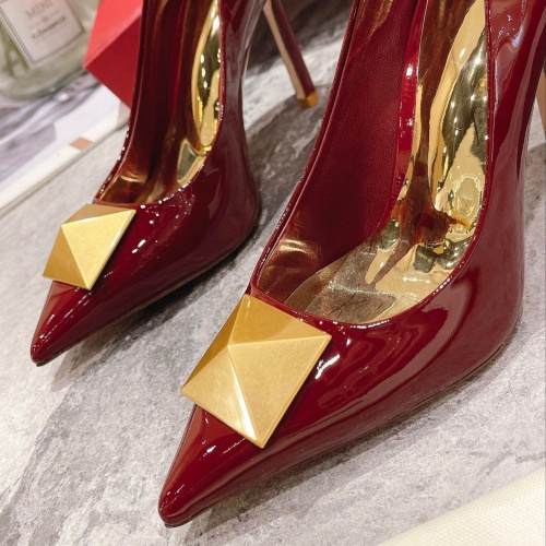 Replica Valentino High-Heeled Shoes For Women #1022953 $98.00 USD for Wholesale