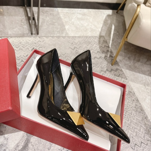 Replica Valentino High-Heeled Shoes For Women #1022954 $98.00 USD for Wholesale