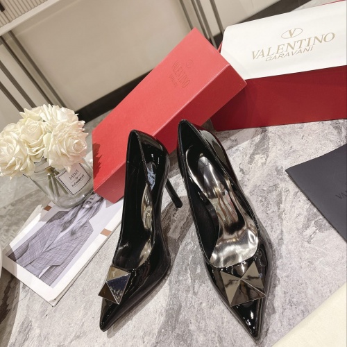 Replica Valentino High-Heeled Shoes For Women #1022955 $98.00 USD for Wholesale