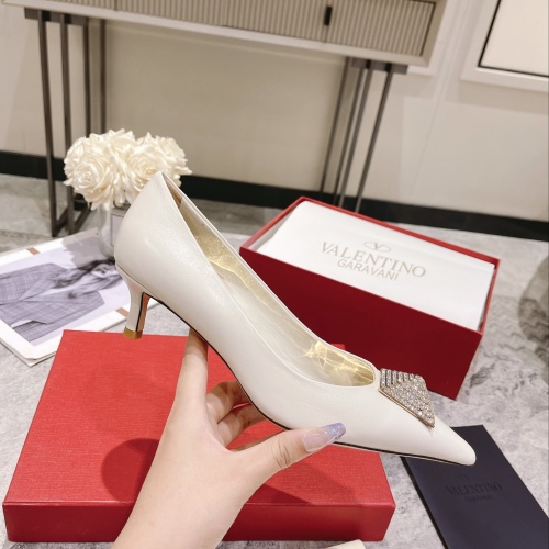 Replica Valentino High-Heeled Shoes For Women #1022958 $102.00 USD for Wholesale