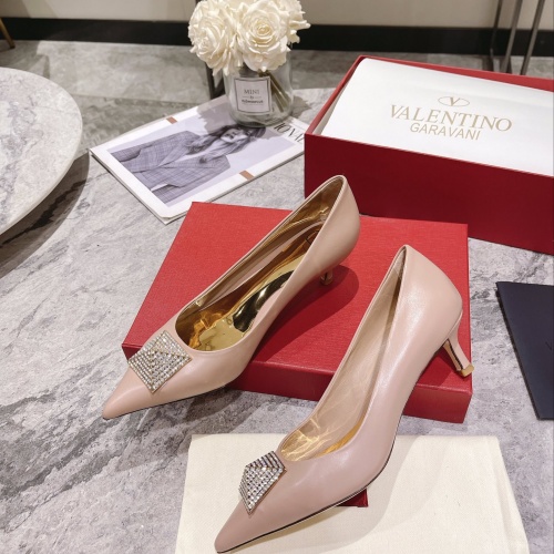 Valentino High-Heeled Shoes For Women #1022959 $102.00 USD, Wholesale Replica Valentino High-Heeled Shoes