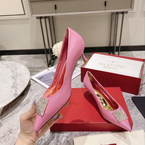 Replica Valentino High-Heeled Shoes For Women #1022960 $102.00 USD for Wholesale