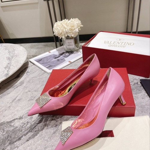 Replica Valentino High-Heeled Shoes For Women #1022960 $102.00 USD for Wholesale