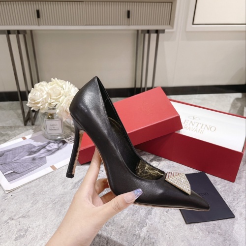 Replica Valentino High-Heeled Shoes For Women #1022969 $102.00 USD for Wholesale