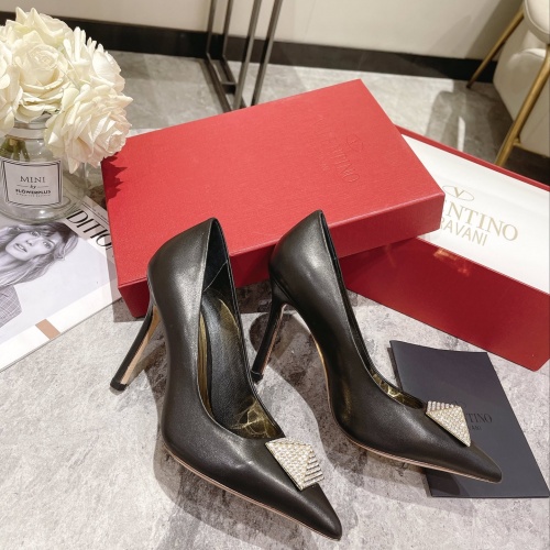 Replica Valentino High-Heeled Shoes For Women #1022969 $102.00 USD for Wholesale