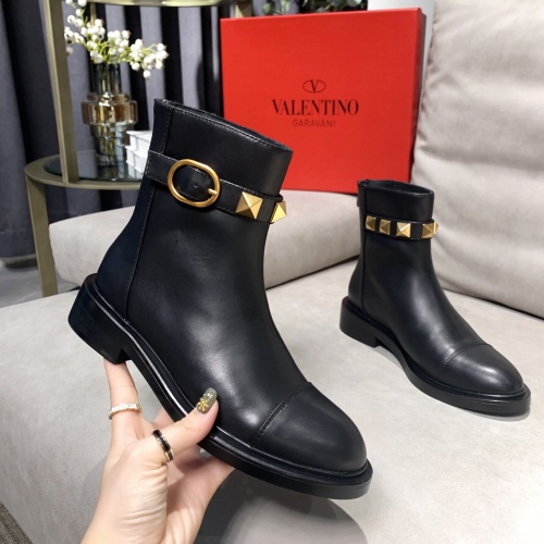 Replica Valentino Boots For Women #1022983 $102.00 USD for Wholesale