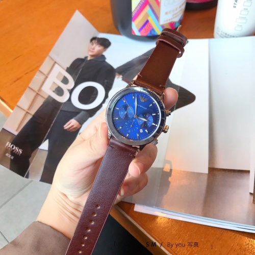 Armani Watches For Men #1023042 $36.00 USD, Wholesale Replica Armani Watches