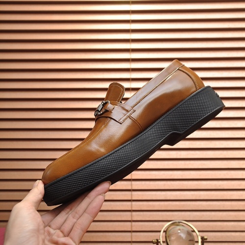 Replica Salvatore Ferragamo Leather Shoes For Men #1023147 $112.00 USD for Wholesale