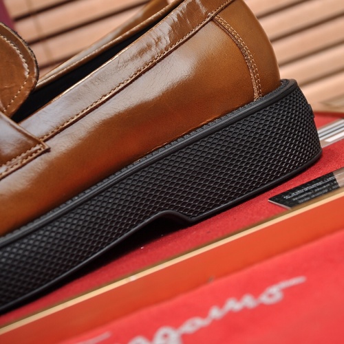 Replica Salvatore Ferragamo Leather Shoes For Men #1023147 $112.00 USD for Wholesale