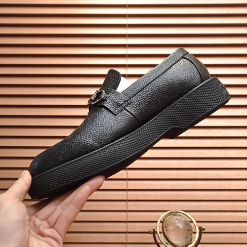 Replica Salvatore Ferragamo Leather Shoes For Men #1023149 $112.00 USD for Wholesale