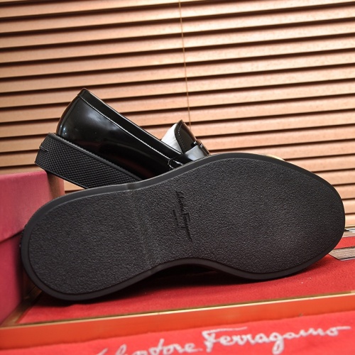 Replica Salvatore Ferragamo Leather Shoes For Men #1023152 $112.00 USD for Wholesale