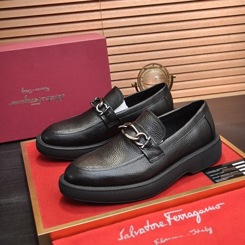 Salvatore Ferragamo Leather Shoes For Men #1023155
