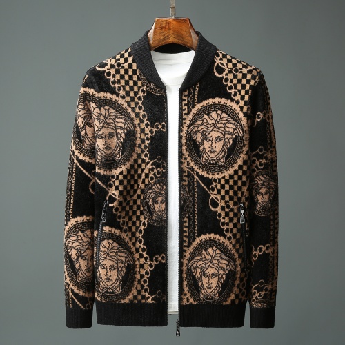 Versace Sweaters Long Sleeved For Men #1023185 $76.00 USD, Wholesale Replica Versace Sweaters