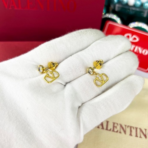 Replica Valentino Earrings For Women #1023274 $25.00 USD for Wholesale
