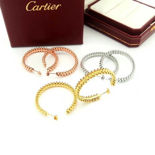 Replica Cartier Earrings For Women #1023647 $42.00 USD for Wholesale