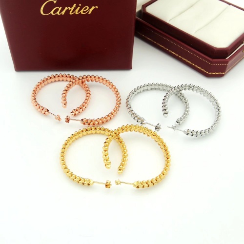 Replica Cartier Earrings For Women #1023648 $42.00 USD for Wholesale