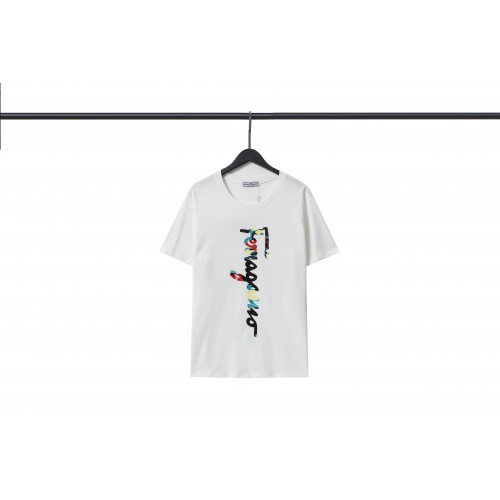 Salvatore Ferragamo T-Shirts Short Sleeved For Men #1023671