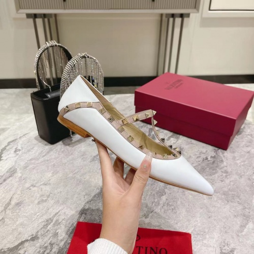 Replica Valentino Flat Shoes For Women #1024331 $92.00 USD for Wholesale