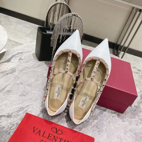 Replica Valentino Flat Shoes For Women #1024331 $92.00 USD for Wholesale