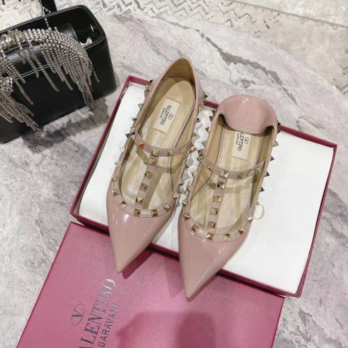 Replica Valentino Flat Shoes For Women #1024334 $92.00 USD for Wholesale