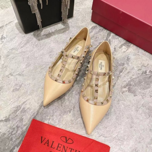 Replica Valentino Flat Shoes For Women #1024335 $92.00 USD for Wholesale